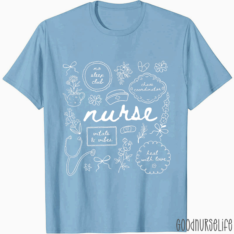 No Sleep Club Nurse T-Shirt