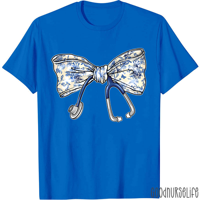 Stethoscope Bow Nurse T-Shirt