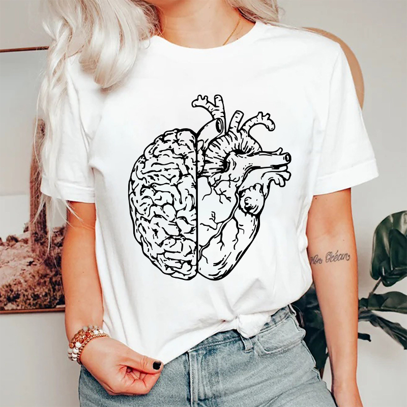 Anatomical Heart Nurse T-Shirt