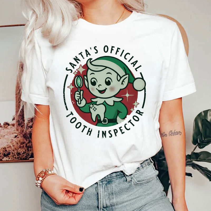 Santa's Official Tooth Inspector T-Shirt