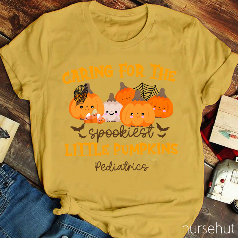 Caring For The Spookiest Little Pumpkins Nurse T-Shirt