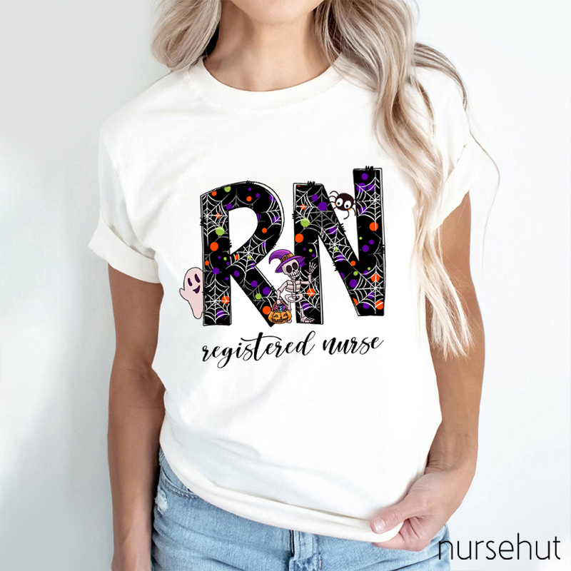 Personalized Halloween Crew Nurse T-Shirt