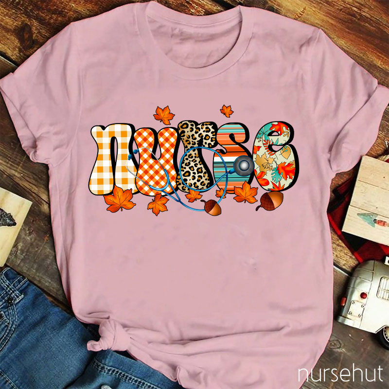 Autumn Nurse Life Nurse T-Shirt