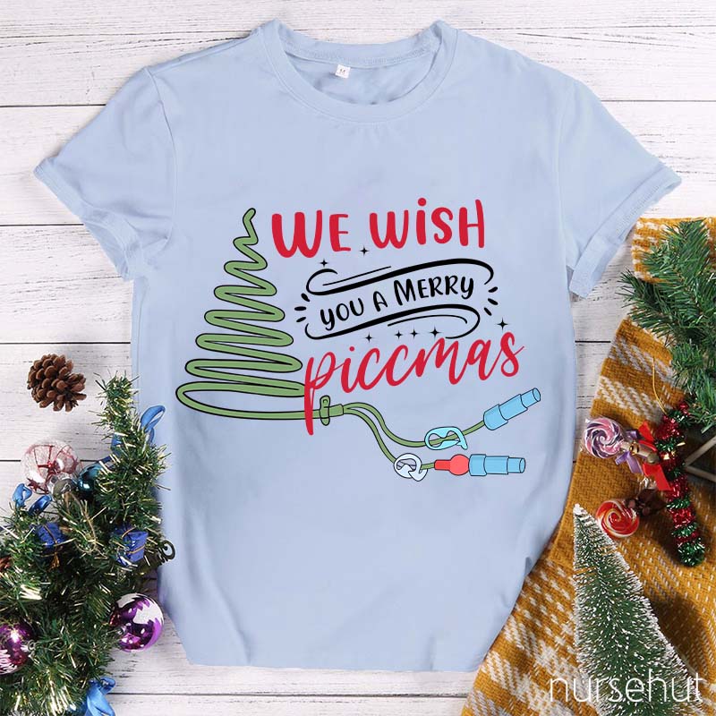 We Wish You A Merry Piccmas Nurse T-Shirt