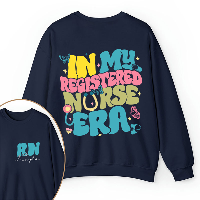 Personalized In My Nurse Era Nurse Two Sided Sweatshirt