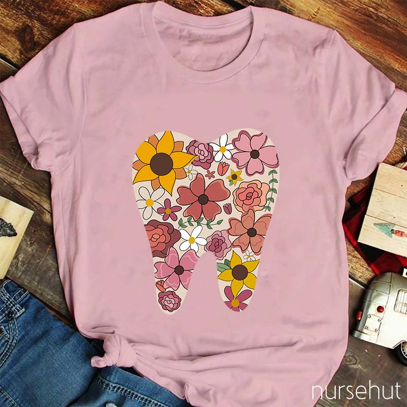 Flower Teeth Nurse T-Shirt