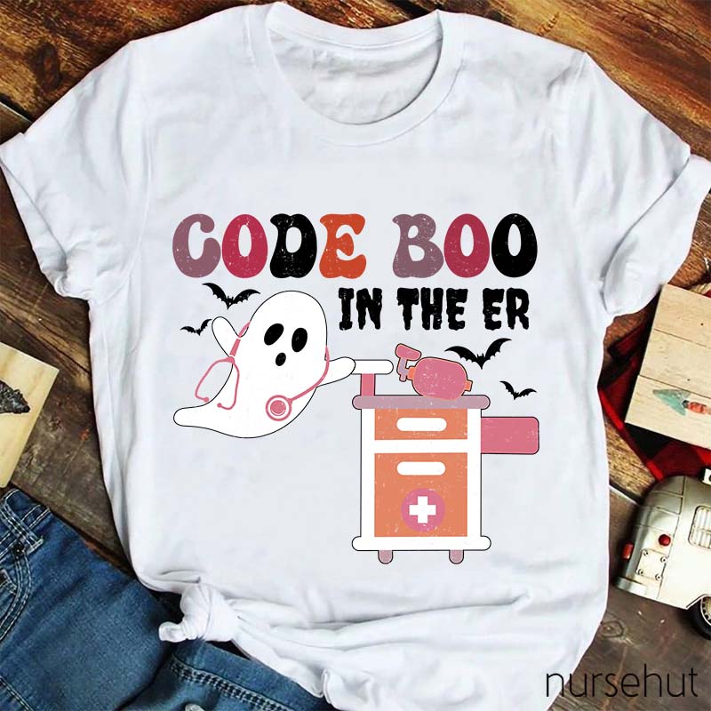 Code Boo In The ER Nurse T-Shirt