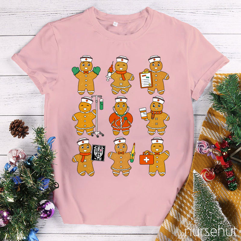 Gingerbread Man Nurse T-Shirt