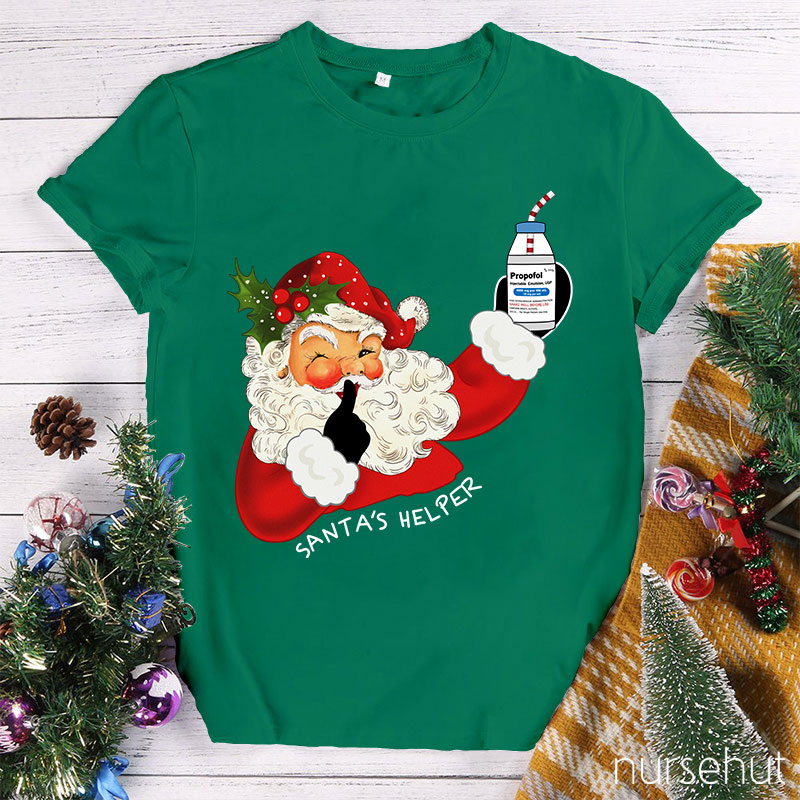 Santa's Helper Nurse T-Shirt