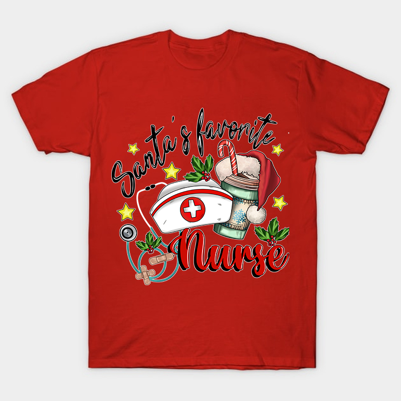 Santa's Favorite Nurse T-Shirt
