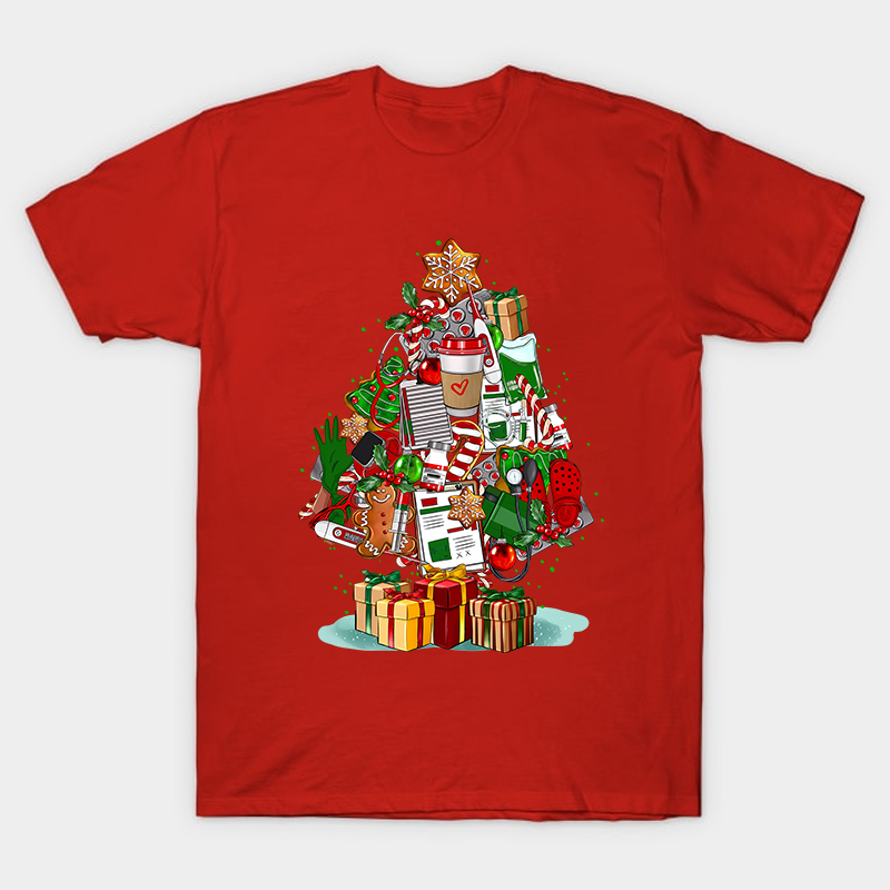 Nurse Christmas Tree Nurse T-Shirt
