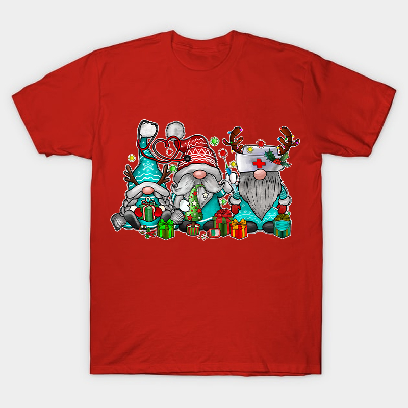 Christmas Gnome Nurse T-Shirt