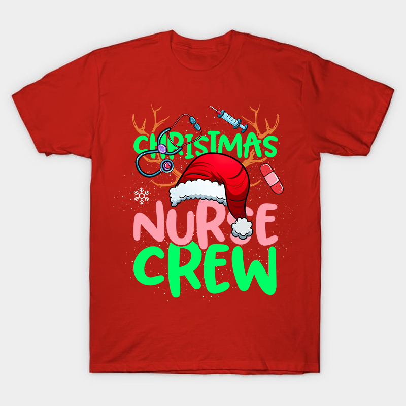 Christmas Nurse Crew Nurse T-Shirt