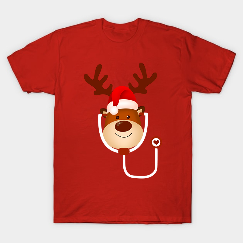 Elk With A Stethoscope Nurse T-Shirt