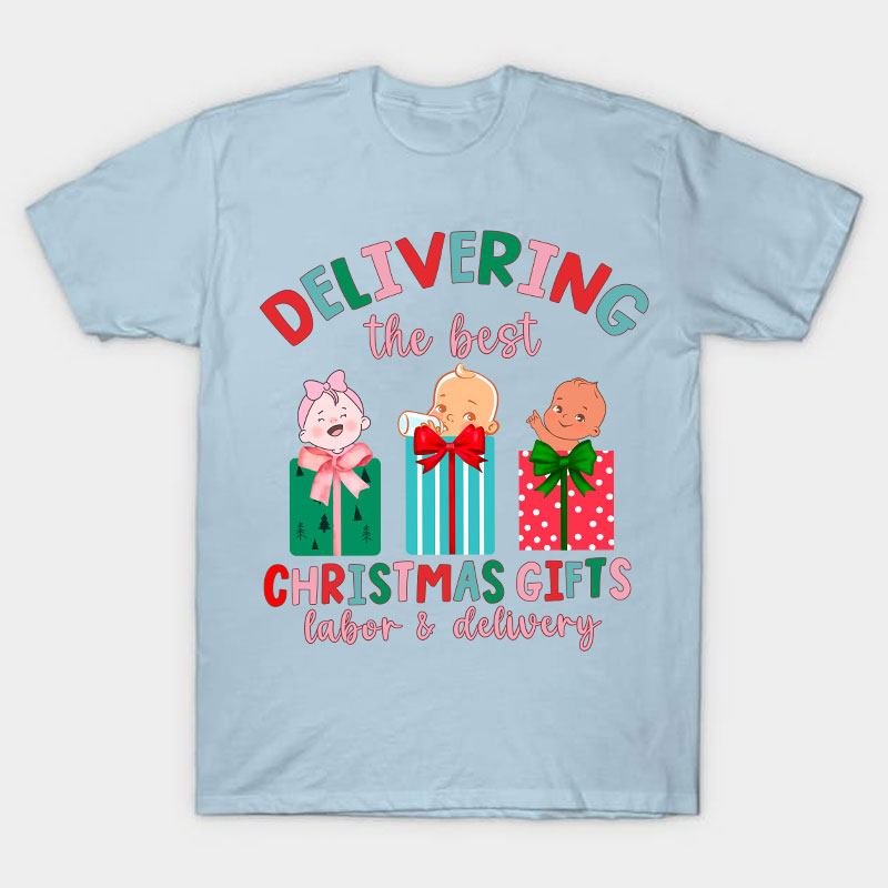 Delivering The Best Christmas Gifts Nurse T-Shirt
