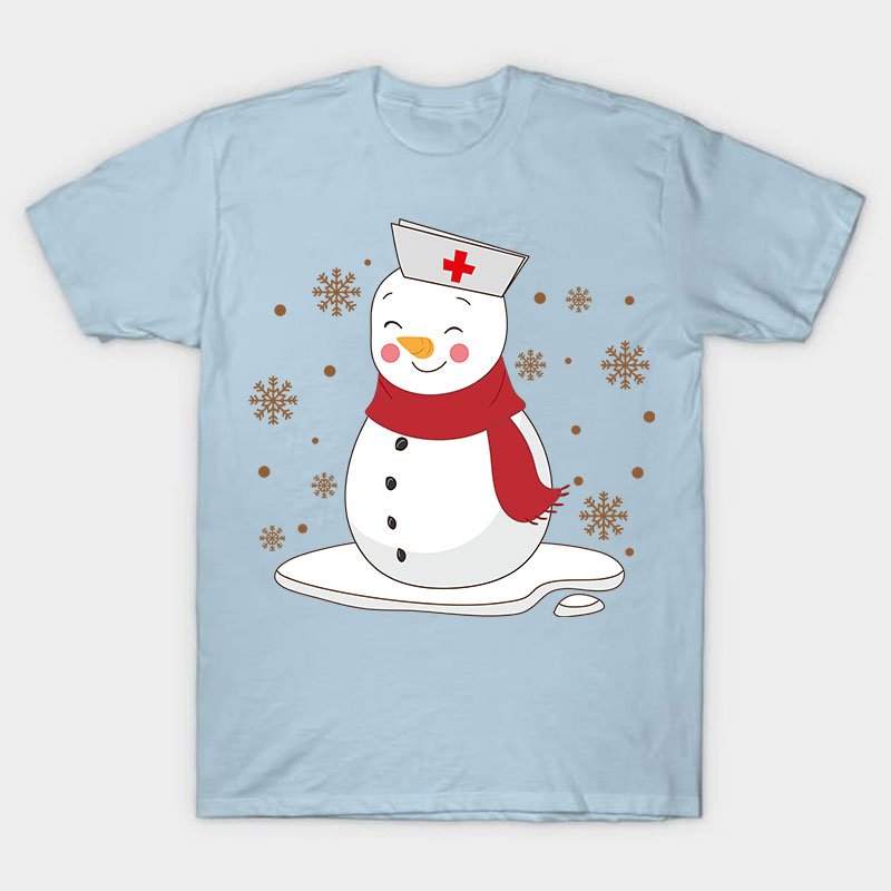 Cute Snowman Nurse T-Shirt