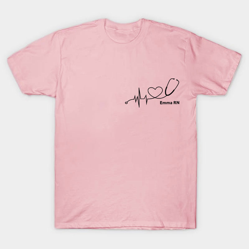 Personalized Name And Job Title Nurse T-Shirt