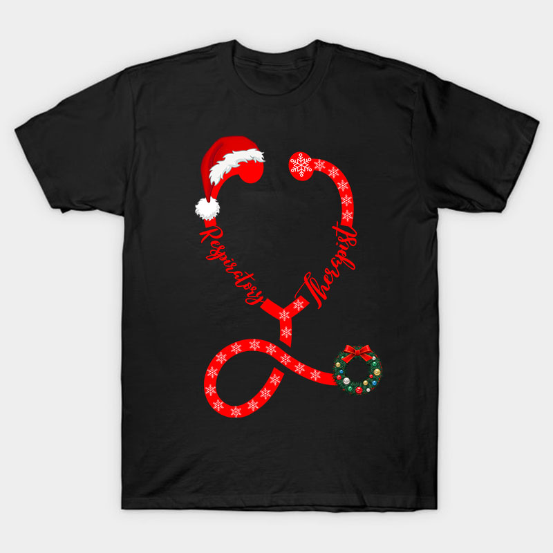 Personalized Christmas Stethoscope Nurse T-Shirt
