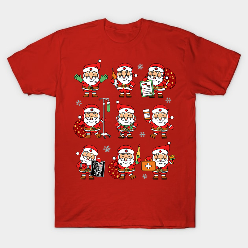 Christmas Santa Nurse T-Shirt