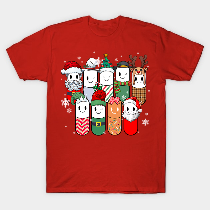 Cute Christmas Pills Nurse T-Shirt