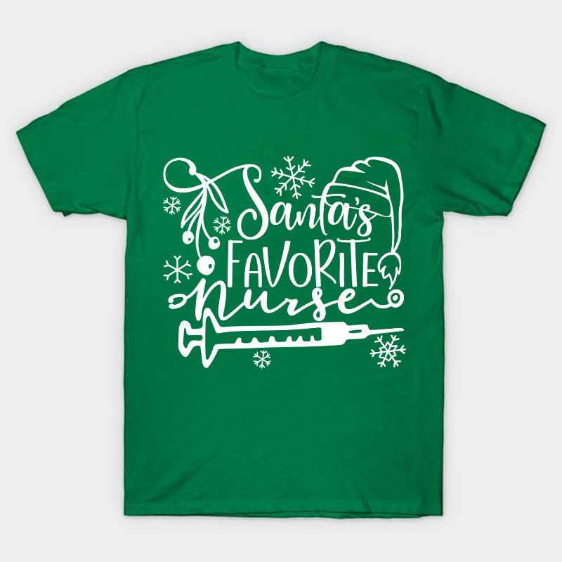 Santa's Favorite Nurse T-Shirt