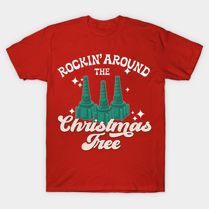 Rockin' Around The Christmas Tree Nurse T-Shirt
