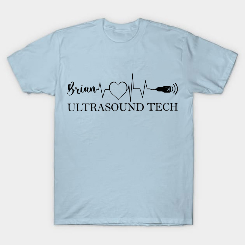 Personalized Name Ultrasound Tech Nurse T-Shirt