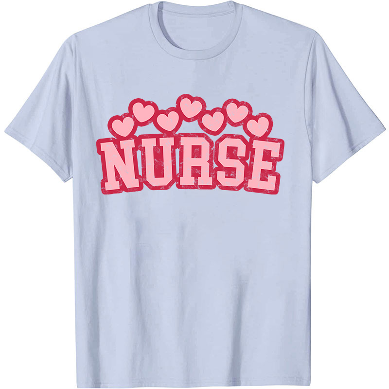 Pink Heart Nurse T-Shirt