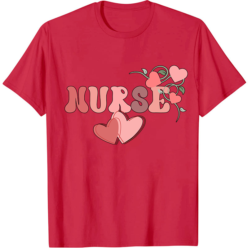 Nurse Heart Valentine Nurse T-Shirt
