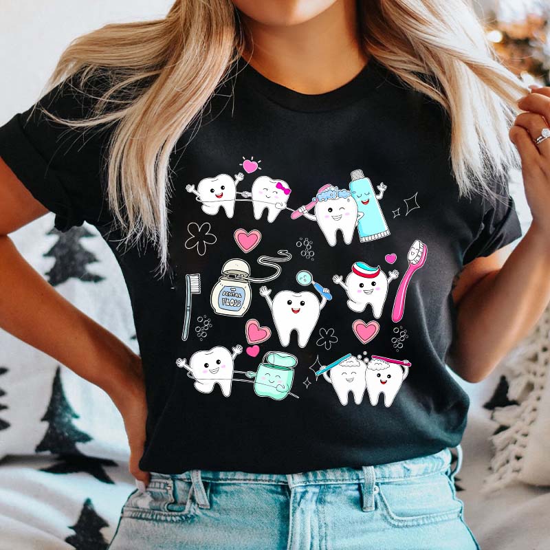Happy Little Teeth Nurse T-Shirt