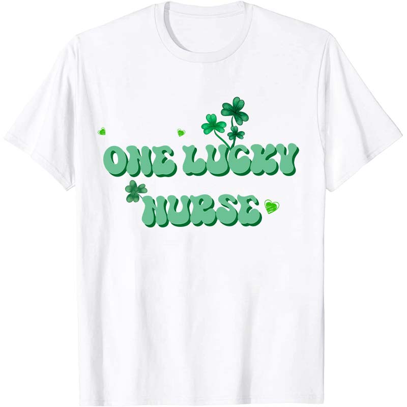 One Lucky Nurse Check Nurse T-Shirt