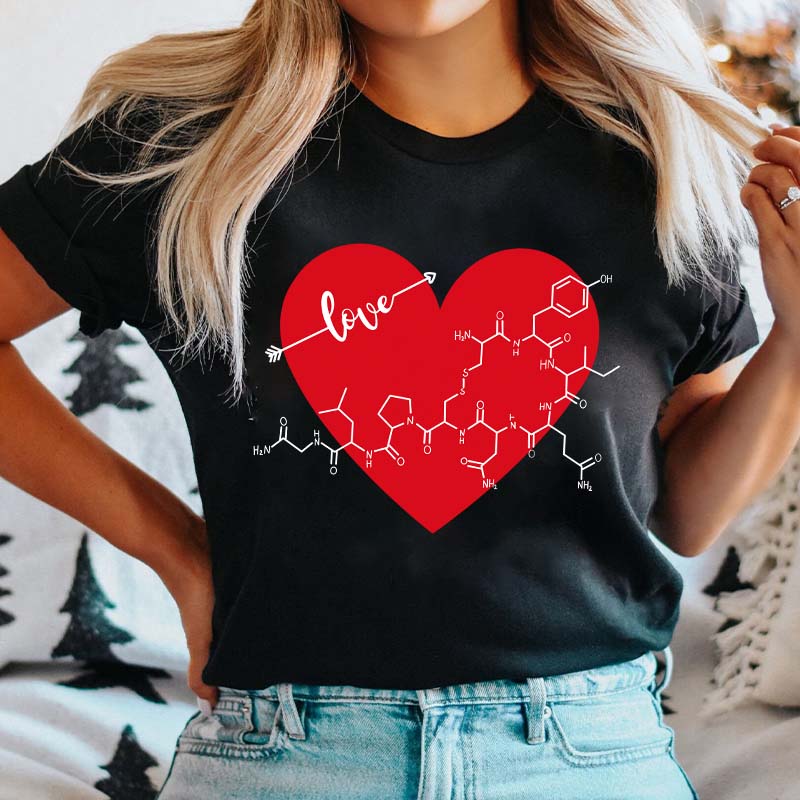 Oxytocin Valentine's Day Nurse T-Shirt