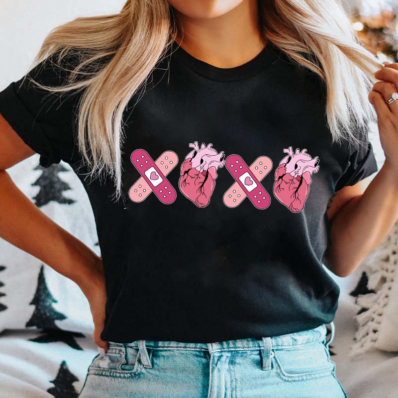 XOXO Heart Nurse T-Shirt