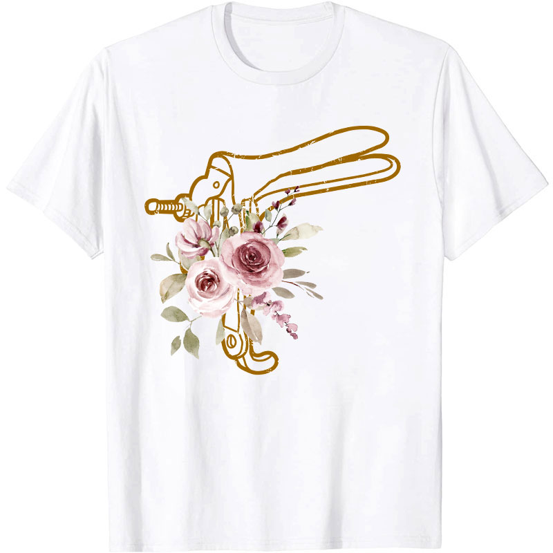 Floral Speculum Nurse T-Shirt