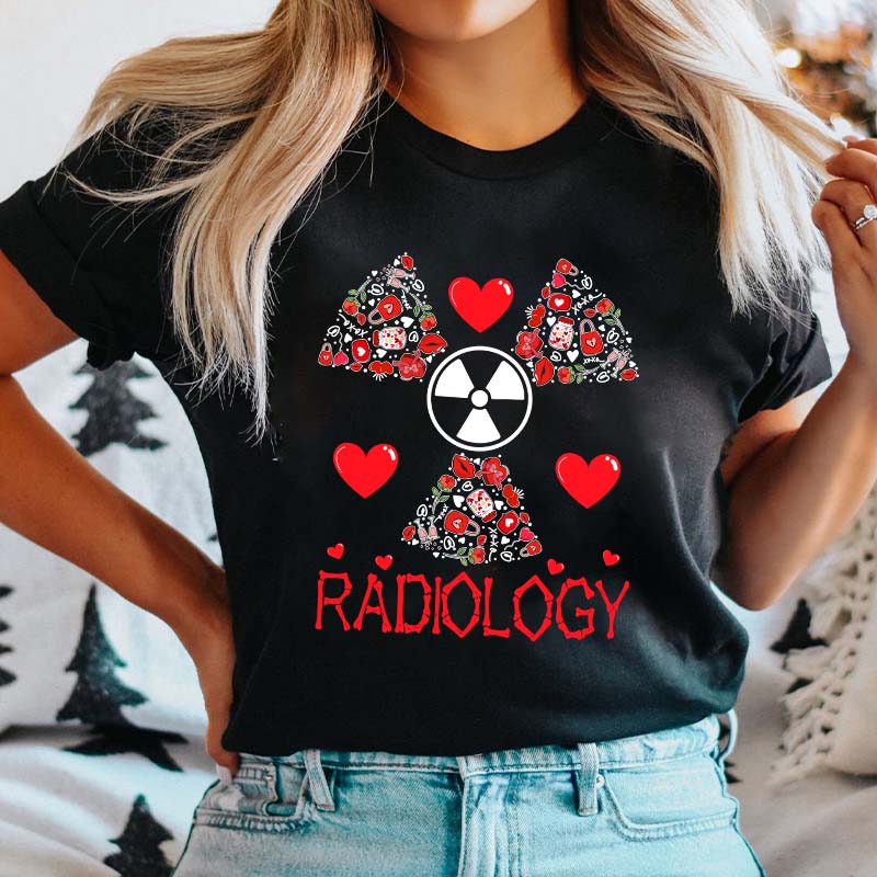 Radiology Valentine Nurse T-Shirt
