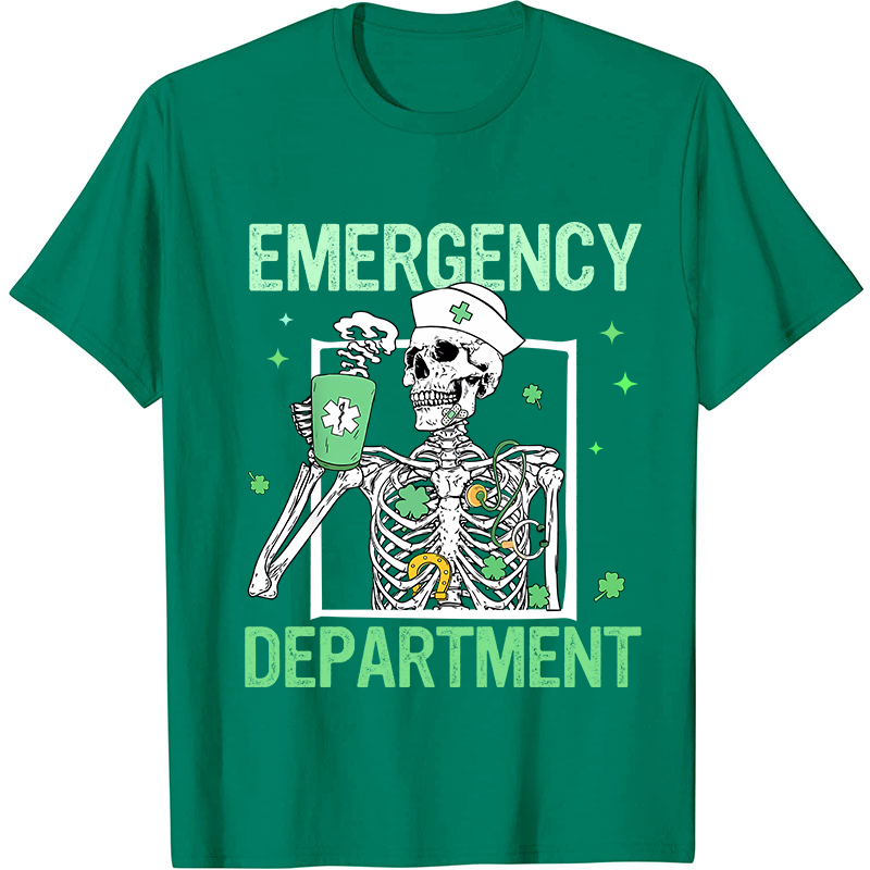 Emergency Department St Patricks Day Nurse T-Shirt