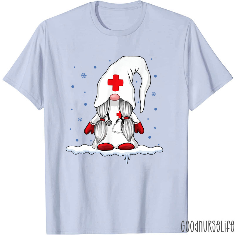 Gnome Snowman Nurse T-Shirt