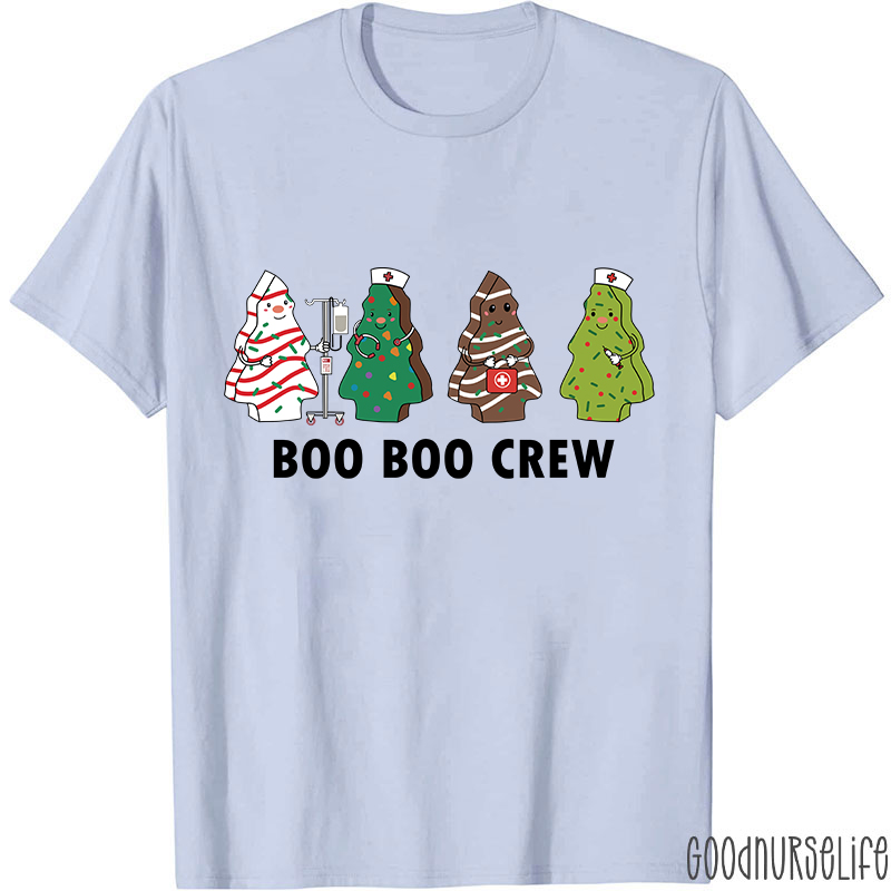 Christmas Tree Boo Boo Crew Nurse T-Shirt