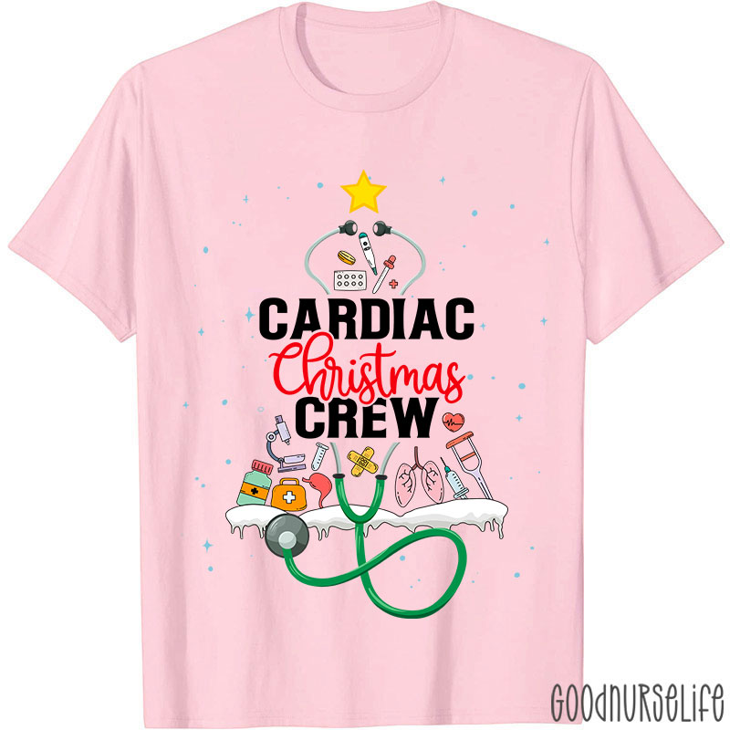 Cardiac Christmas Crew Nurse T-Shirt