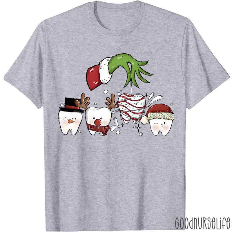 Christmas With Dental Squad Nurse T-shirt
