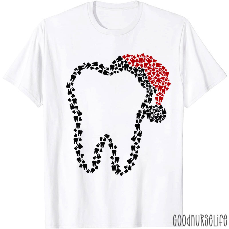 Small Teeth Make Up Big Tooth Christmas Nurse T-Shirt