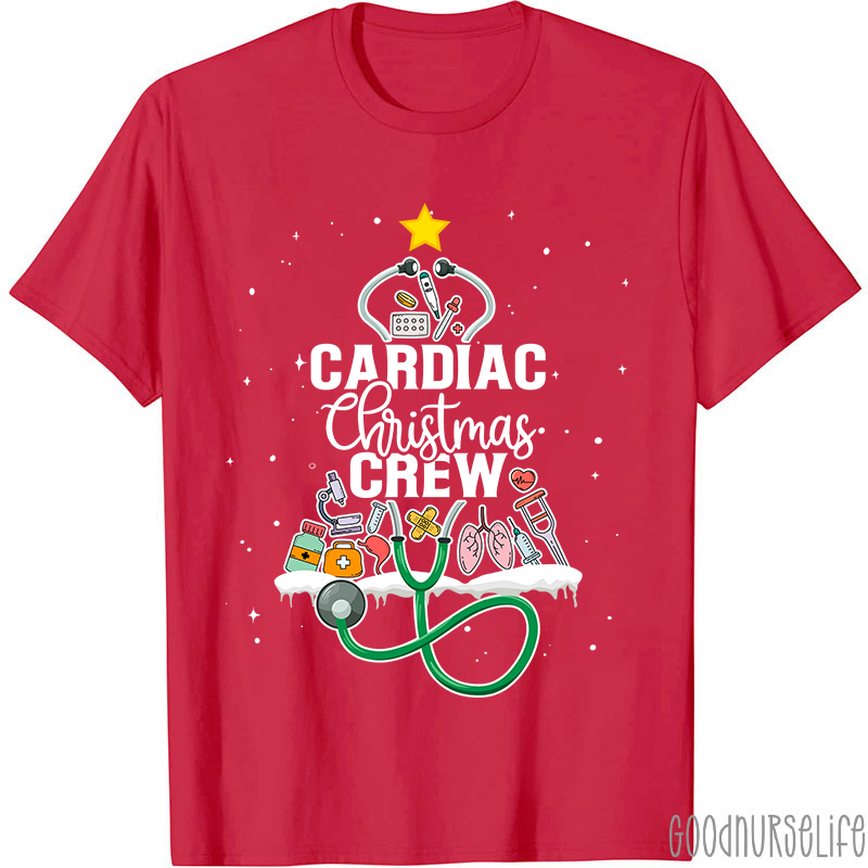Cardiac Christmas Crew Nurse T-Shirt