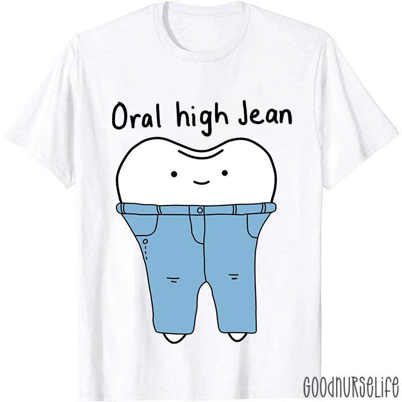 Teeth High Cut Jeans Nurse T-shirt