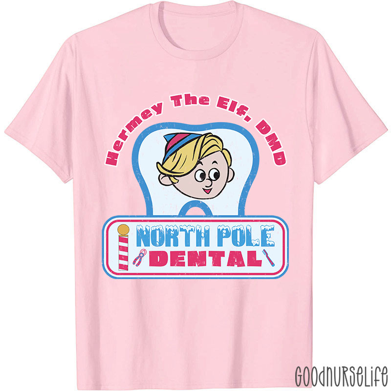 Hermey The Elf North Pole Dental Nurse T-shirt