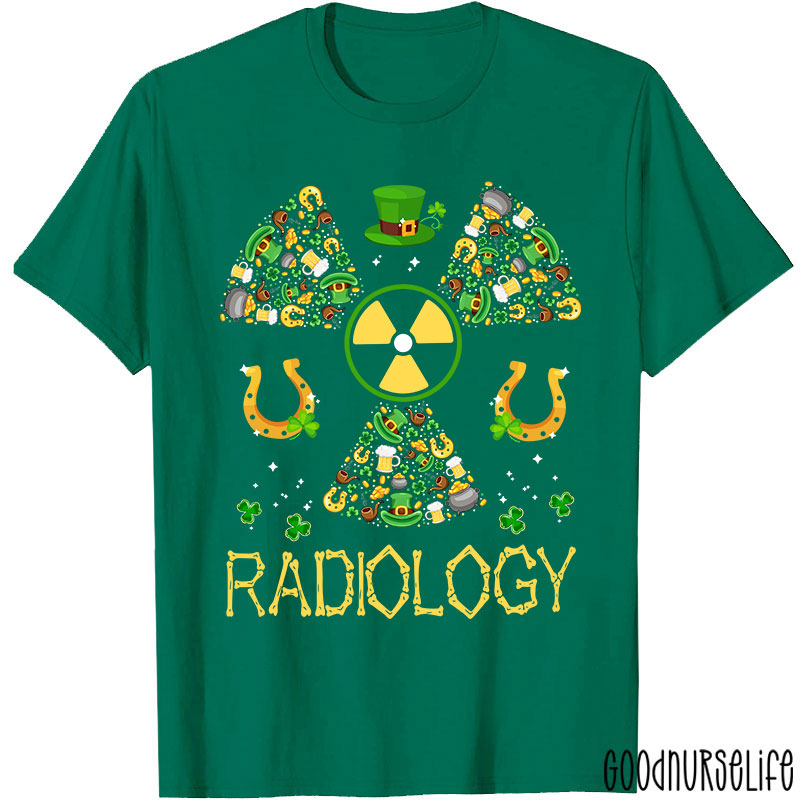 Lucky Radiology St Patricks Day Nurse T-Shirt