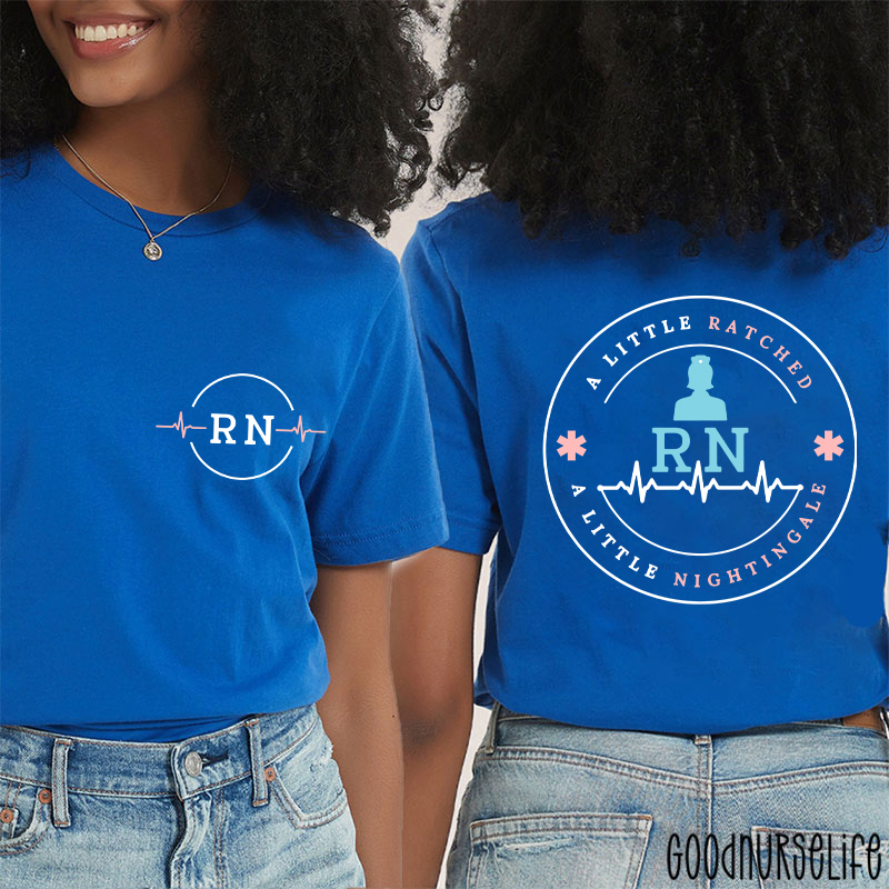 RN Ratched & Nightingale Nurse Two Sided T-Shirt