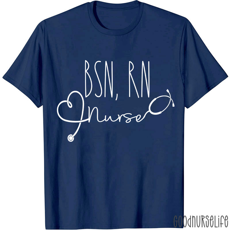 Personalized BSN RN Nurse T-Shirt