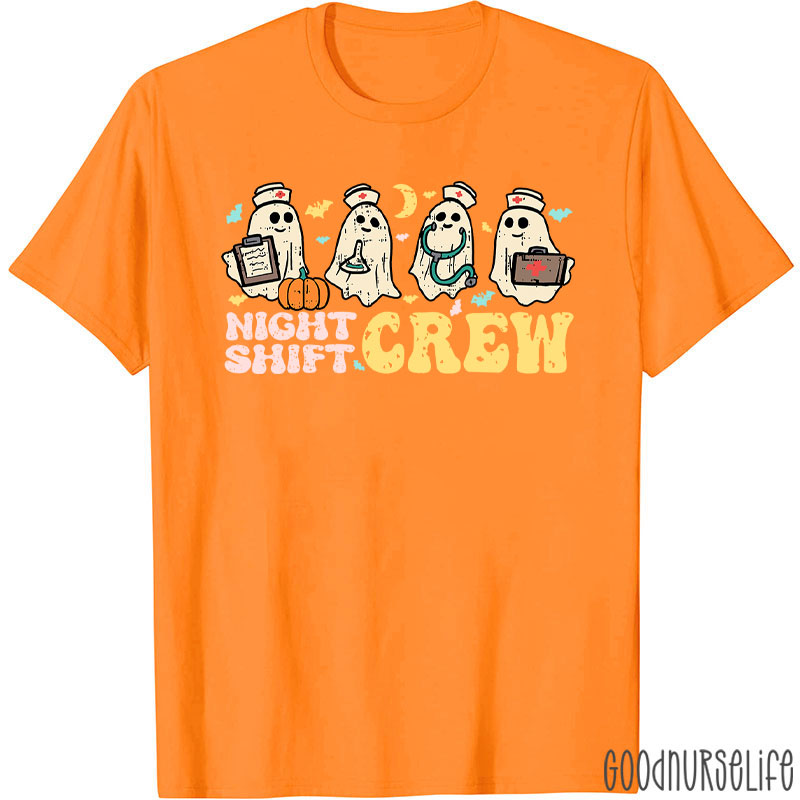 In My Cute Ghost Night Shift Crew Nurse T-Shirt