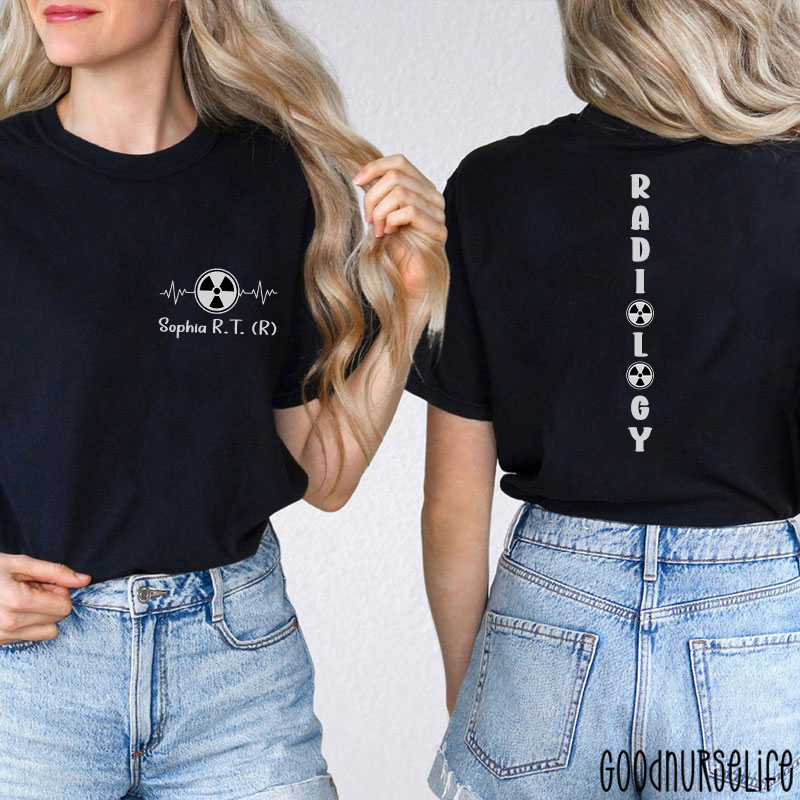 Personalized Halloween Radiology Two Sided T-Shirt