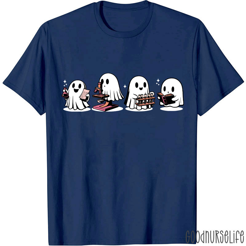 Halloween Cute Ghost Laboratory T-Shirt